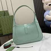 Gucci Jackie 1961 Pastel Green Leather Bag - 27.5x19x4cm - 3