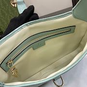 Gucci Jackie 1961 Pastel Green Leather Bag - 27.5x19x4cm - 2