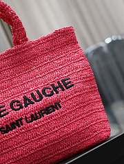 YSL Rive Gauche Pink Shopping Bag - 38×35×14.5cm  - 5