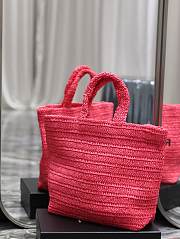 YSL Rive Gauche Pink Shopping Bag - 38×35×14.5cm  - 4