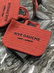 YSL Rive Gauche Red Shopping Bag - 38×35×14.5cm - 5