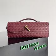 Bottega Veneta Andiamo Clutch Bag In Red - 31x13x3cm - 1