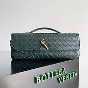 Bottega Veneta Long Clutch Bag In Green - 31x13x3cm - 1