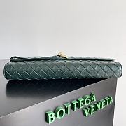 Bottega Veneta Long Clutch Bag In Green - 31x13x3cm - 5