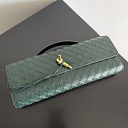 Bottega Veneta Long Clutch Bag In Green - 31x13x3cm - 3