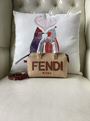 Fendi Raffia Natural 'by The Way Mini' Handbag 