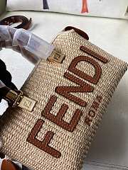 Fendi Raffia Natural 'by The Way Mini' Handbag  - 5