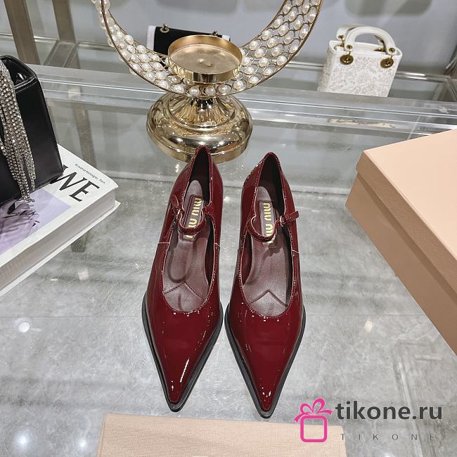 Miumiu Red Leather High Heels - 1