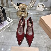 Miumiu Red Leather High Heels - 1