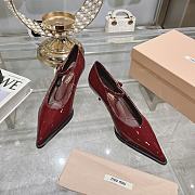 Miumiu Red Leather High Heels - 5