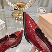 Miumiu Red Leather High Heels - 4