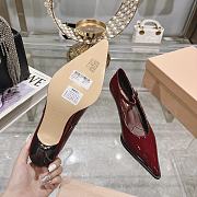 Miumiu Red Leather High Heels - 3