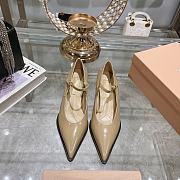 Miumiu Beige Leather High Heels - 1