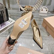 Miumiu Beige Leather High Heels - 3