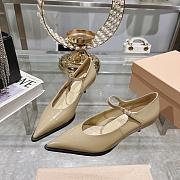 Miumiu Beige Leather High Heels - 2