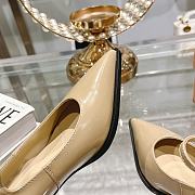 Miumiu Beige Leather High Heels - 5