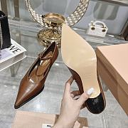 Miumiu Brown Leather High Heels - 5