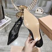 Miumiu Black Leather High Heels - 5