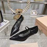 Miumiu Black Leather High Heels - 4