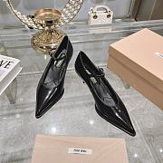 Miumiu Black Leather High Heels - 3