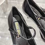 Miumiu Black Leather High Heels - 2