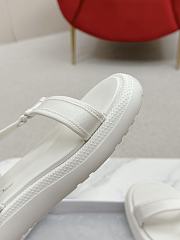 Dior Dioract Full White Canvas Sandals - 2