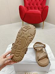 Dior Dioract Full Beige Canvas Sandals - 2