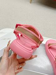 Dior Dioract Full Pink Canvas Sandals - 2