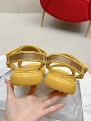 Dior Dioract Full Yellow Canvas Sandals - 2