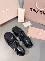 Miumiu Black Leather Sandals - 5