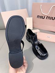 Miumiu Black Leather Sandals - 3