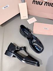 Miumiu Black Leather Sandals - 2