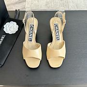 Chanel Beige Leather Sandals - 1