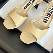 Chanel Beige Leather Sandals - 5