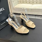 Chanel Beige Leather Sandals - 2