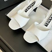 Chanel White Leather Sandals - 3