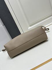 Loewe Medium Grey Calfskin Flamenco Pouch - 30x20x10.5cm - 2