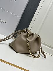 Loewe Medium Grey Calfskin Flamenco Pouch - 30x20x10.5cm - 4