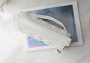 Dior Jolie Mini Top Handle Bag White Lambskin Leather - 22x14x8cm - 4