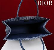 Dior Book Tote Bag Large Bag Denim Oblique Jacquard - 42x35x18.5cm - 5