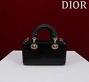 Dior Lady D-Joy Bag Micro Black Python - 16.5x6x10cm - 5