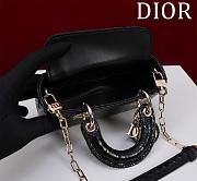 Dior Lady D-Joy Bag Micro Black Python - 16.5x6x10cm - 2