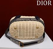 Dior Hat Basket Bag Natural Wicket - 35x20.5x11cm - 4