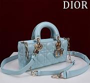 Dior Small Lady D-Joy Bag Baby Blue - 22x12x6.5cm - 5