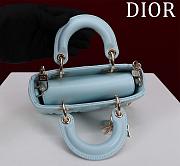 Dior Micro Lady D-joy Bag Baby Blue - 16.5x6x10cm - 2