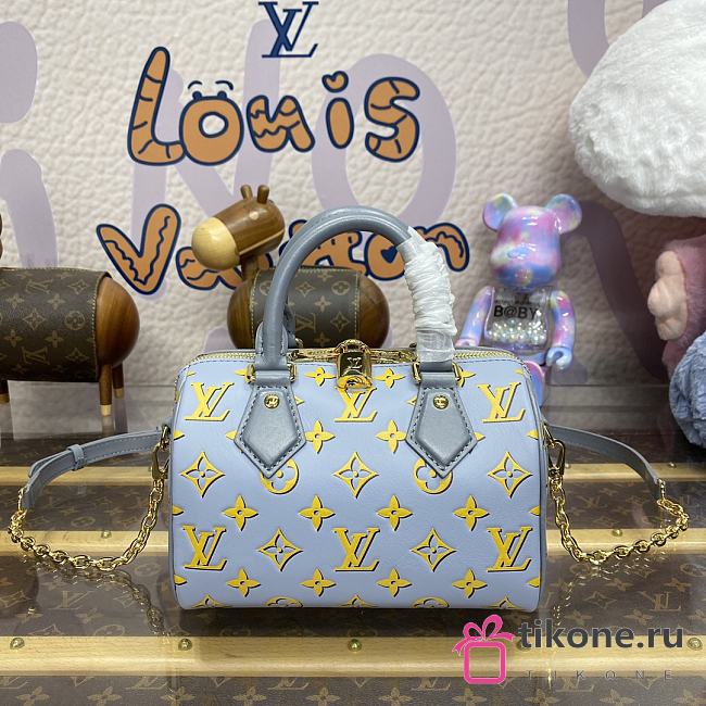 Louis Vuitton M25454 Speedy Bandoulière Baby Blue - 20.5x13.5x12cm  - 1