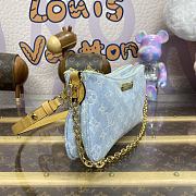 LV Liv Pochette Blue Denim M83532 - 24.5x13.5x6.5cm - 4