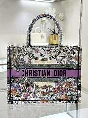 Dior Book Tote Ecru Saisons Autumn Soleil Embroidery - 36x18x28cm - 1