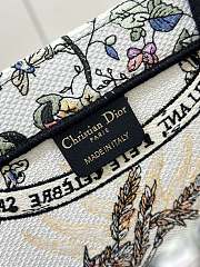 Dior Book Tote Ecru Saisons Autumn Soleil Embroidery - 36x18x28cm - 5