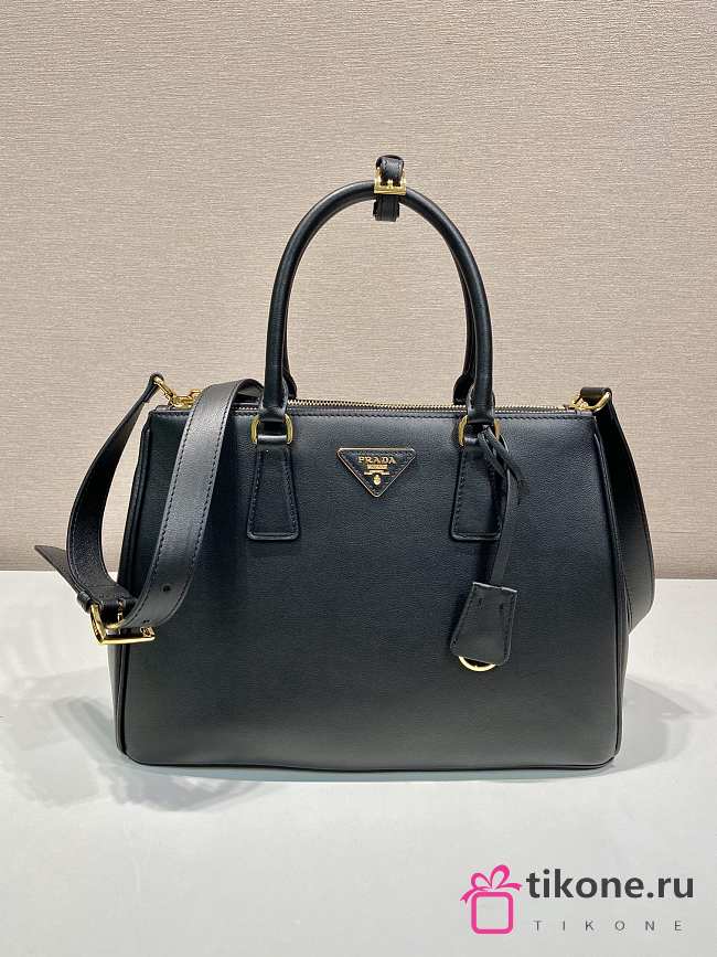 Prada Galleria Large Black Leather Bag - 32x22x13cm - 1